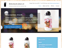 Tablet Screenshot of bidonbedrukken.nl